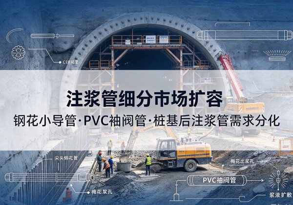 秀洲注浆管细分市场扩容，隧道钢花小导管、PVC 袖阀管、桩基后注浆管需求分化